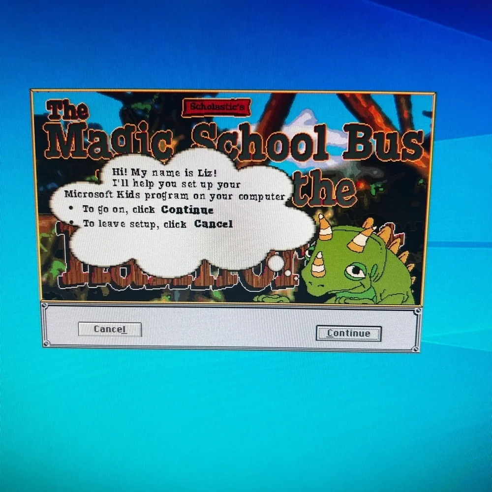 The Magic School Bus Explores the Rainforest Microsoft PC CD-ROM Game